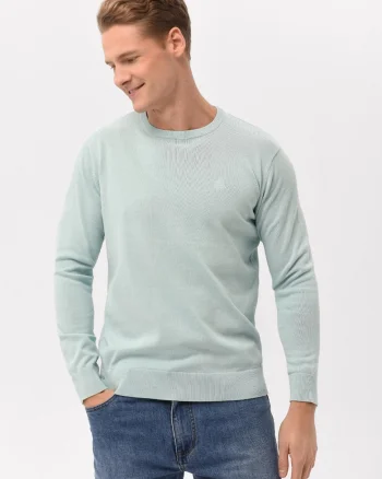 Pulover usor pentru barbati,  Menta, Verde menta