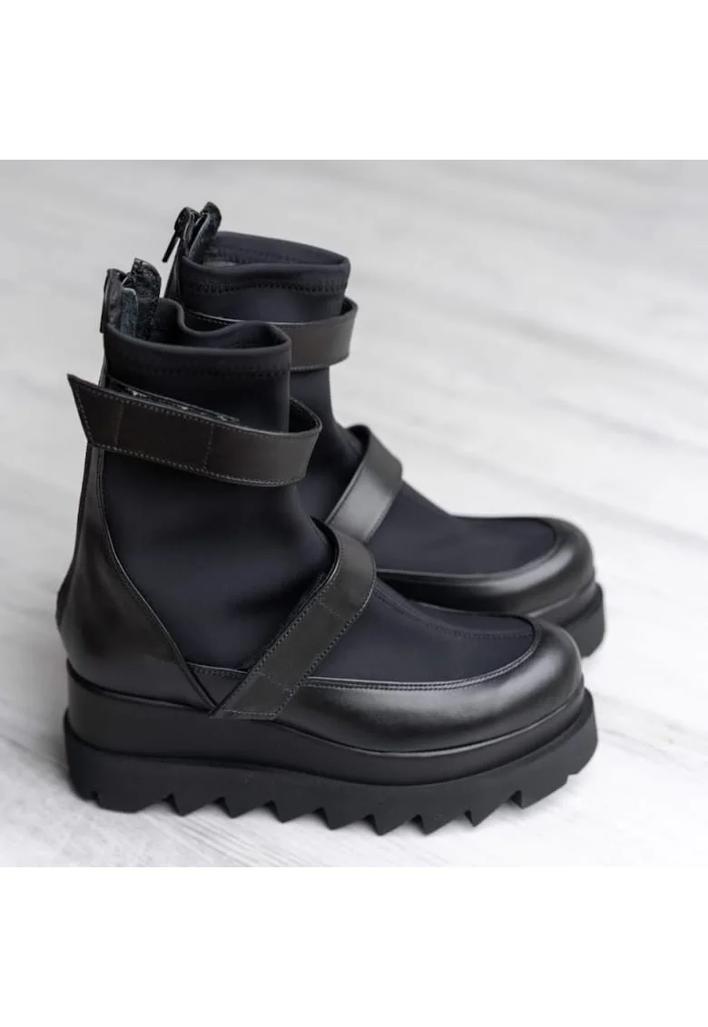 Ghete dama piele - Rock it, Negru