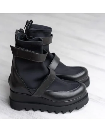 Ghete dama piele - Rock it, Negru
