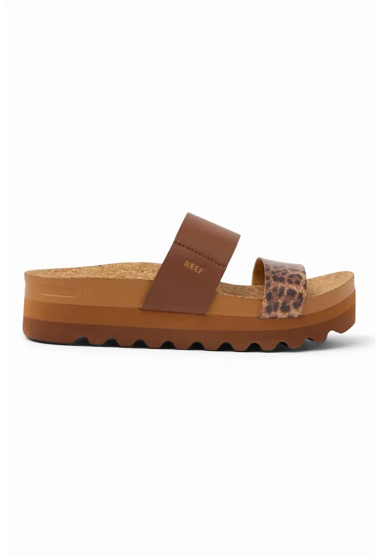 Papuci cu talpa flatform Cushion Vista Hi, Maro Siena