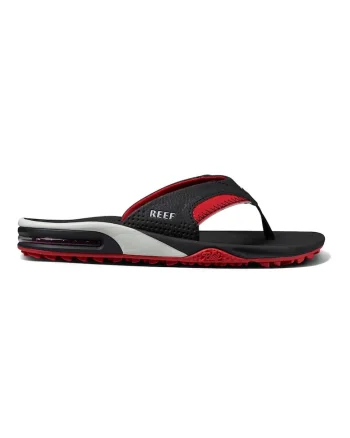 Papuci flip-flop cu broderie logo, Rosu/Negru