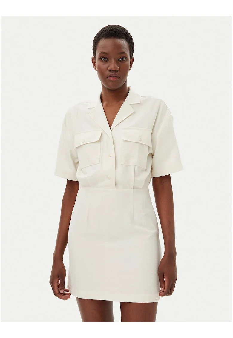 Rochie mini cu buzunare aplicate,