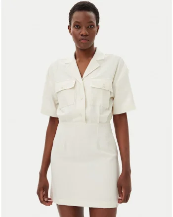 Rochie mini cu buzunare aplicate,