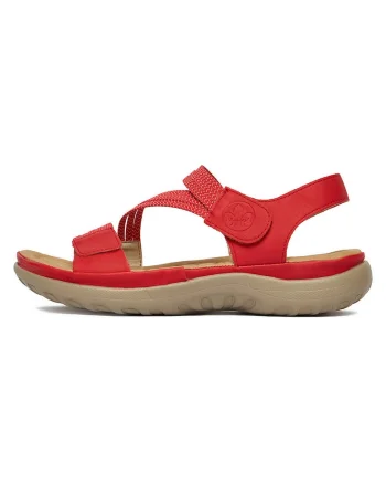 Sandale dama,  rosu, piele ecologica, Rosu