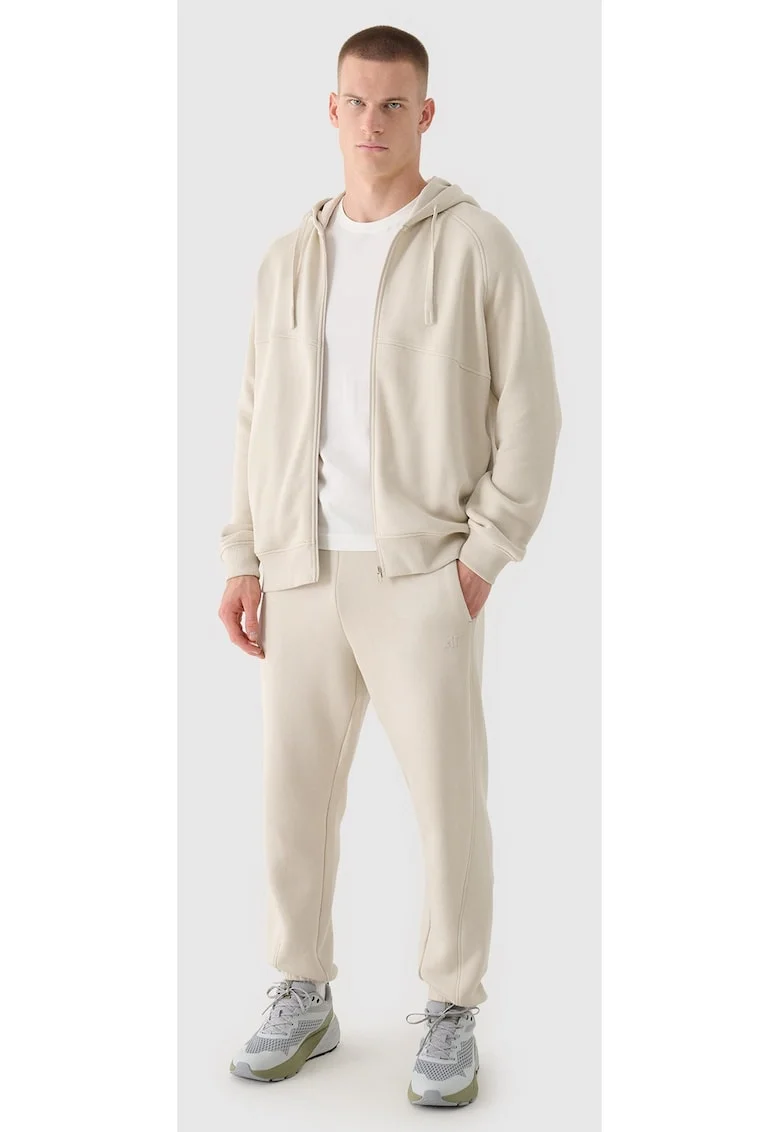 Pantaloni de trening  bej, bumbac 80%