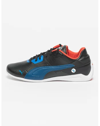 Pantofi sport de piele ecologica BMW Mms Drift Cat Delta, Negru/Bleumarin