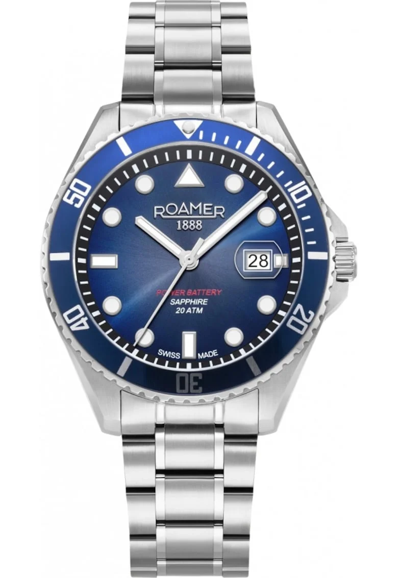 Ceas de barbati  969845 41 45 20 sportiv de culoare albastru inchis pentru scufundari