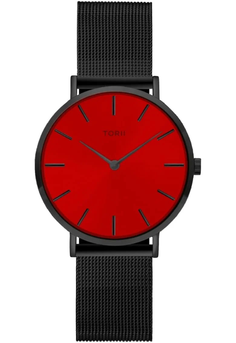 Ceas de dama  B34BS.TB, rosu, clasic, in stil fashion