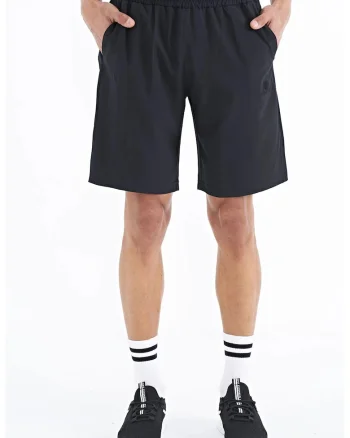 Pantaloni scurti, Barbati, Pantaloni scurti TOMMY pentru croiala picior larg, Negru,
