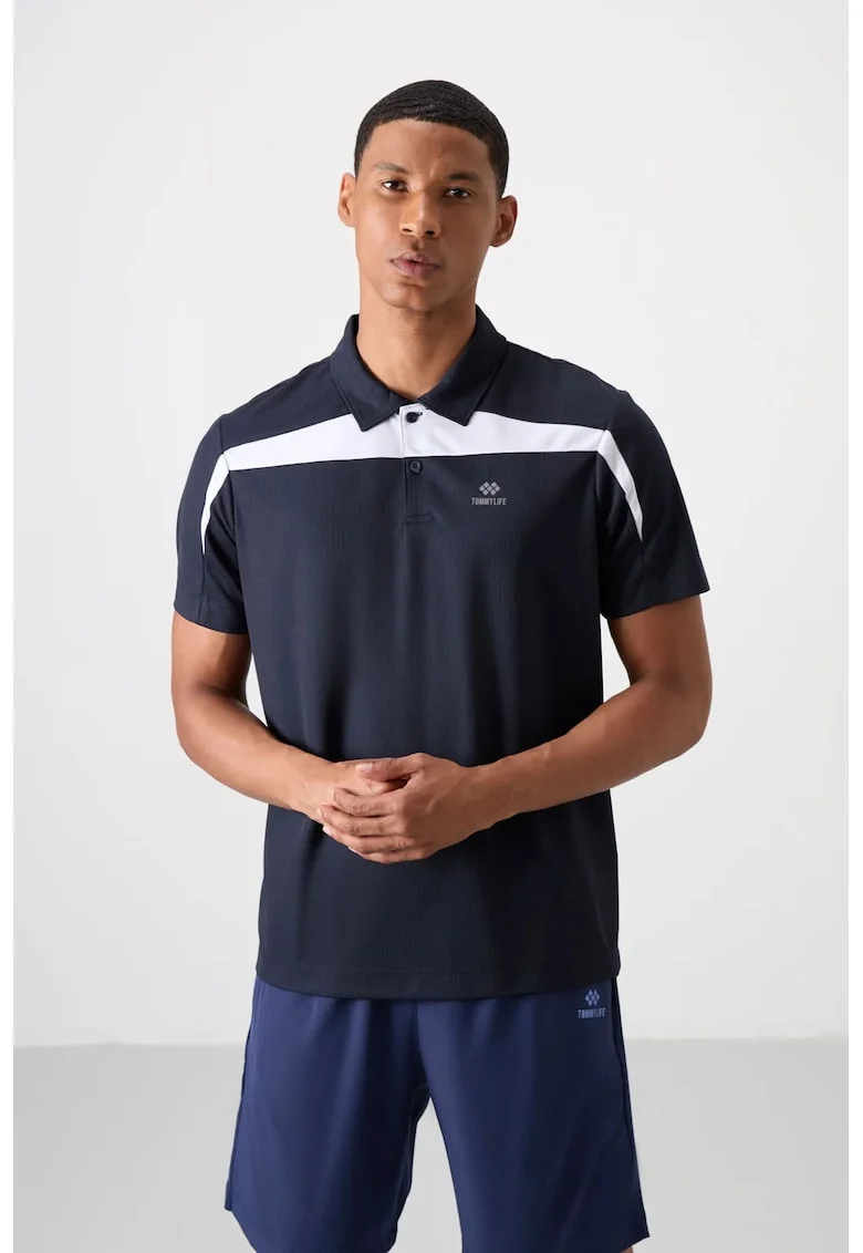 Tricou Polo  Barbati, 100% poliester, Albastru