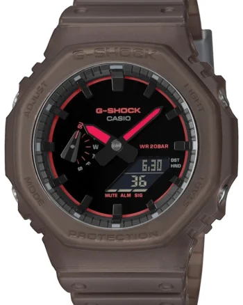 Ceas unisex  GA-2100K-5AER, maro, sportiv, rezistent la socuri