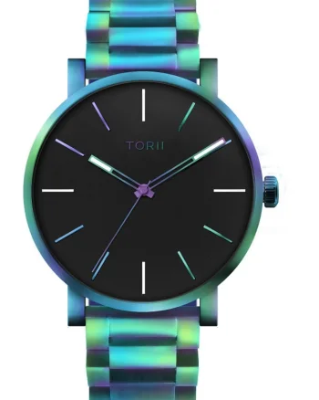 Ceas de barbati  M45MB.BM, clasic colorat, potrivit pentru inot