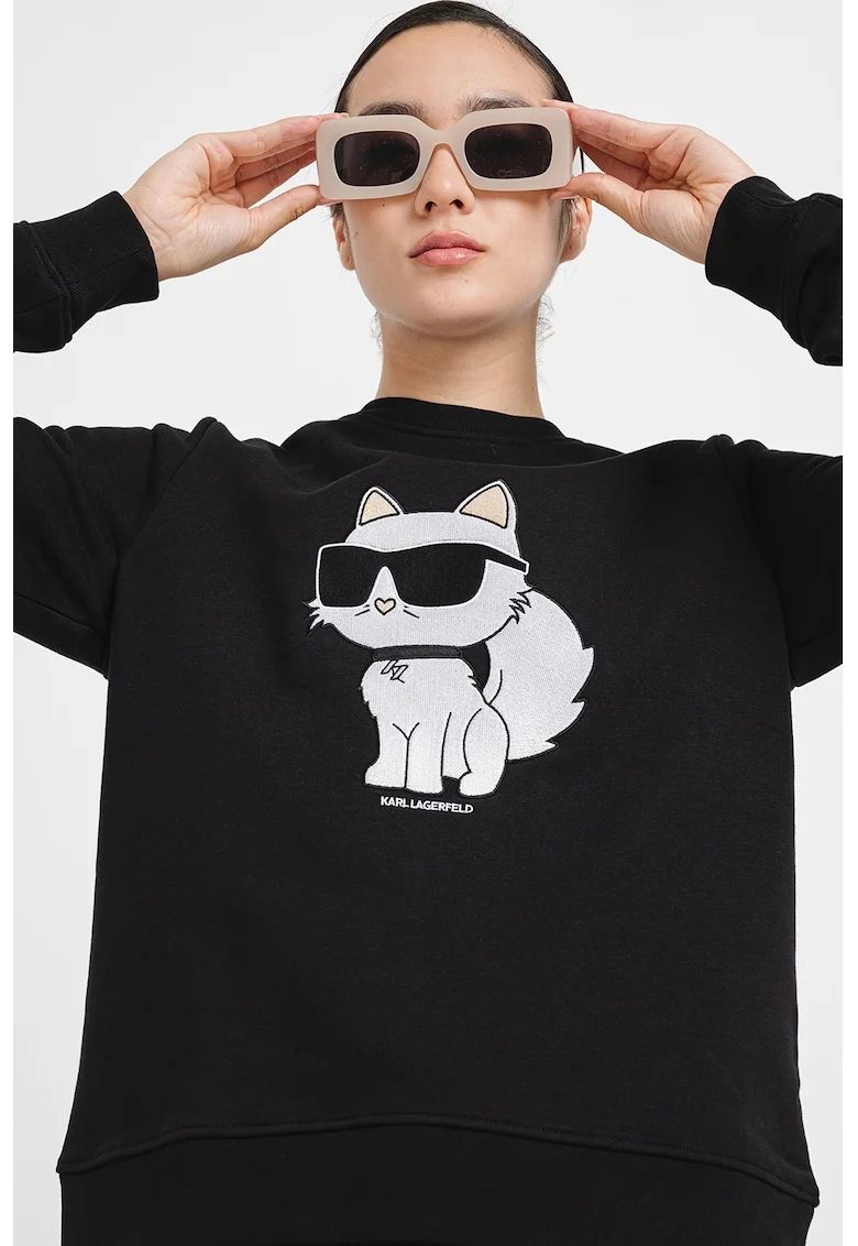 Bluza de trening Ikonik 2.0 Choupette, Negru/Gri