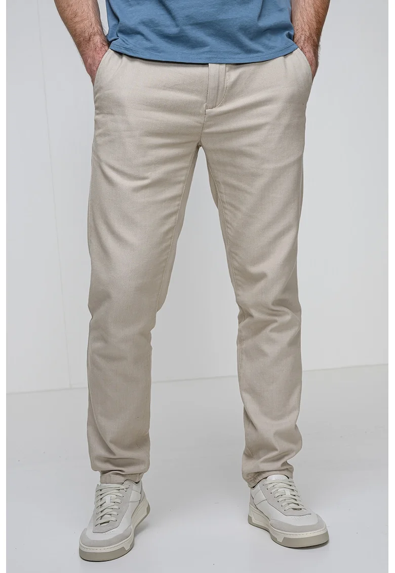 Pantaloni regular fit, Bej