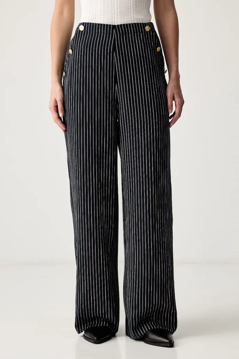 Tommy Hilfiger pantaloni straight pentru femei cu lyocell