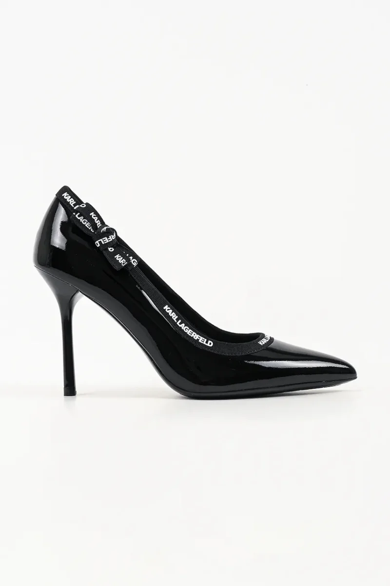 Karl Lagerfeld pantofi cu toc stiletto din piele Sarabande