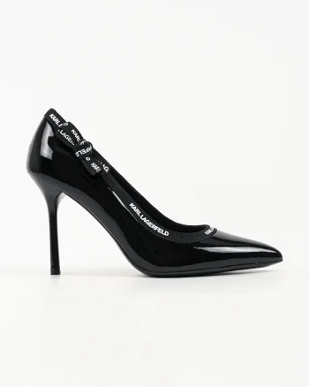 Karl Lagerfeld pantofi cu toc stiletto din piele Sarabande