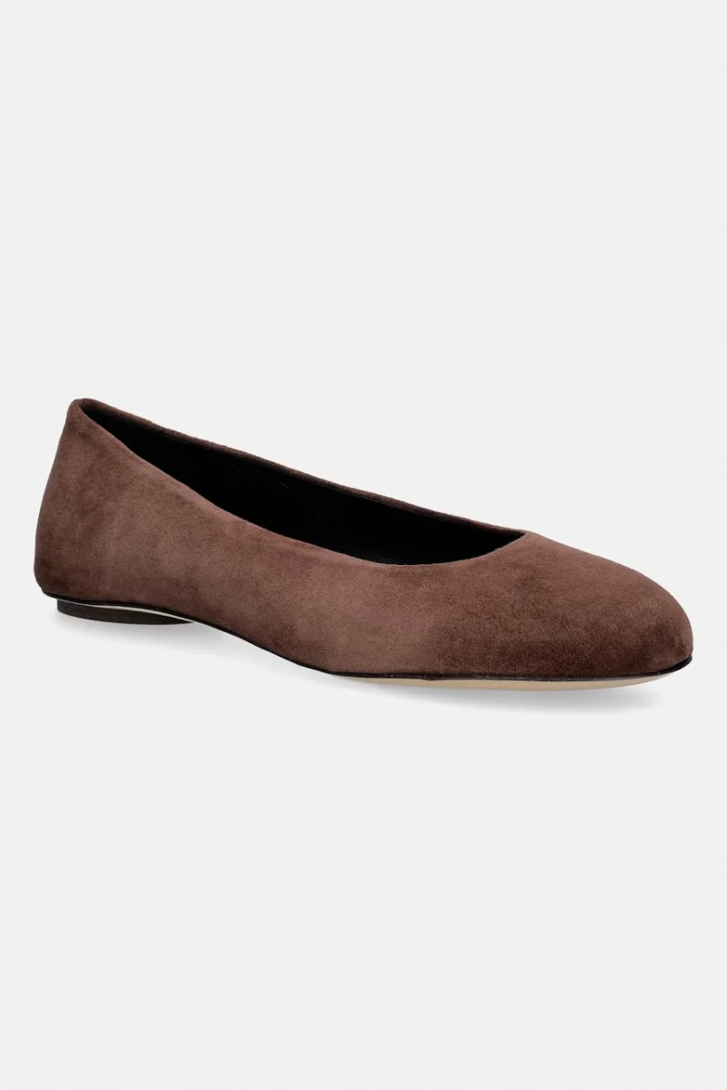 Weekend Max Mara balerini din piele întoarsă