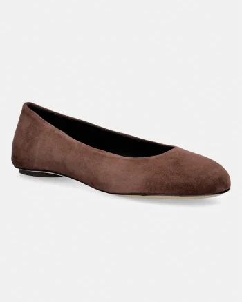 Weekend Max Mara balerini din piele întoarsă