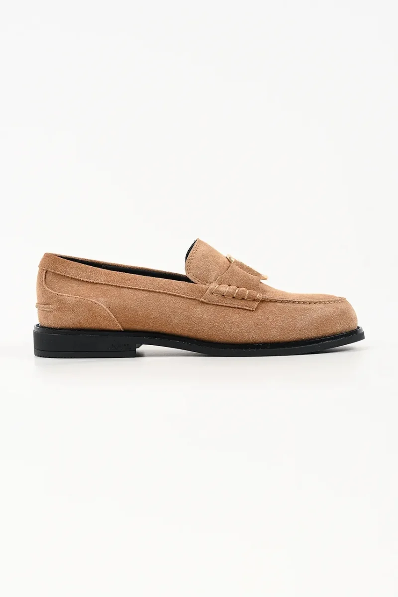 Karl Lagerfeld loafers slip-on pentru femei din piele întoarsă Mia