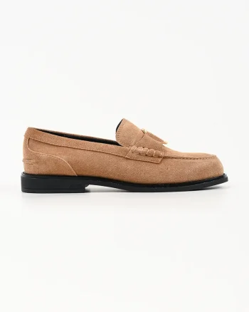 Karl Lagerfeld loafers slip-on pentru femei din piele întoarsă Mia