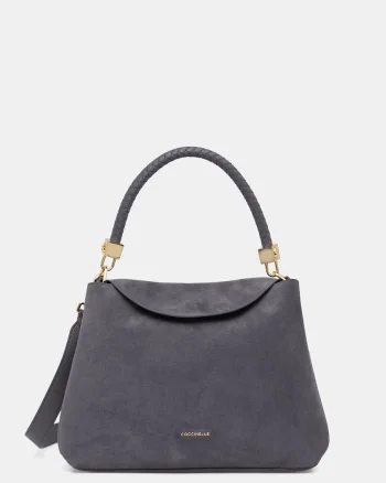 Coccinelle geantă crossbody pentru femei din piele întoarsă