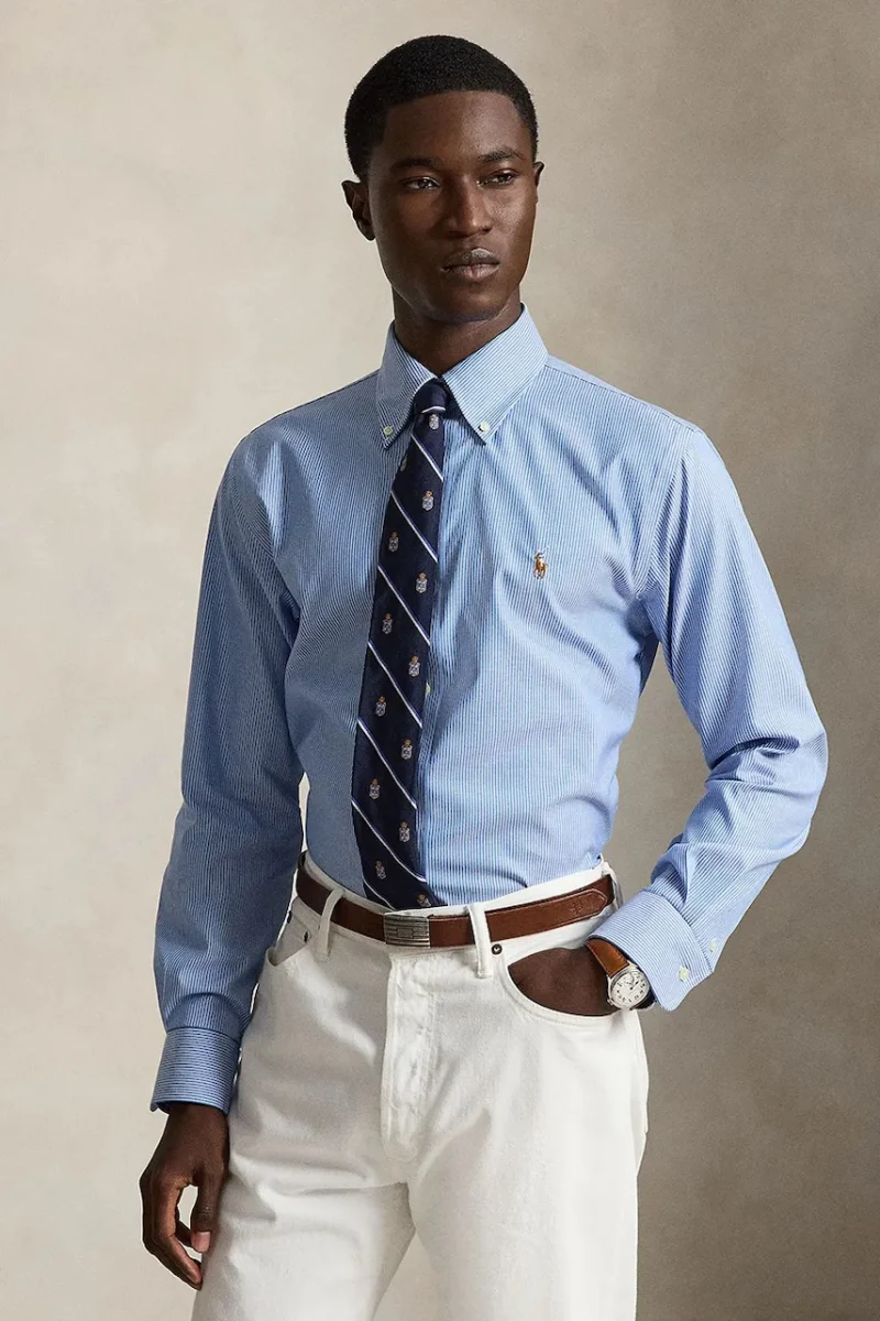Polo Ralph Lauren cămașă oxford pentru bărbați din bumbac