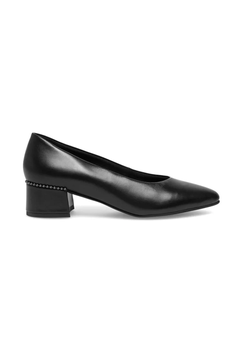 Pantofi dama,  590559, Piele naturala, Negru,