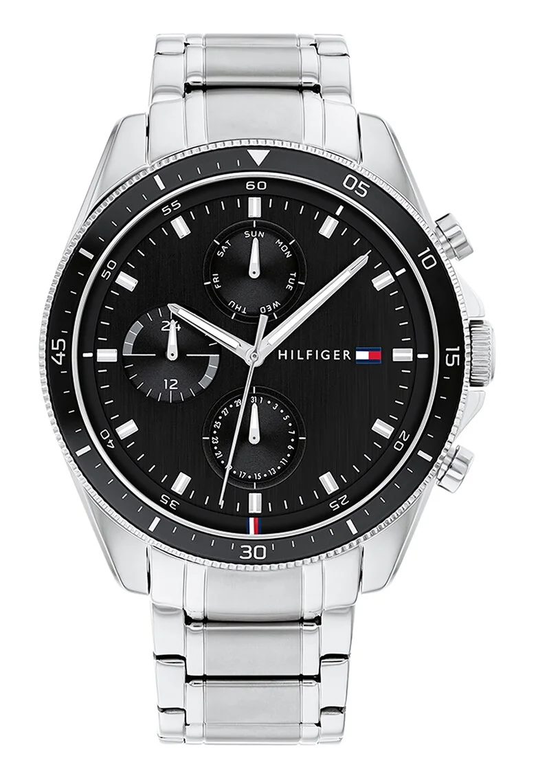 Ceas quartz cu functii multiple, Argintiu