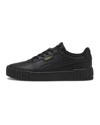 Pantofi sport Carina 3.0 de piele cu garnituri de piele ecologica, Auriu/Negru