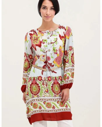Rochie mini dama HiCCUP, imprimeu floral, Visiniu