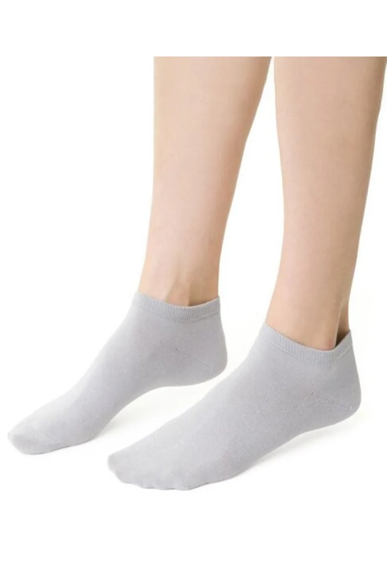 Sosete bumbac scurte  S052, Gri