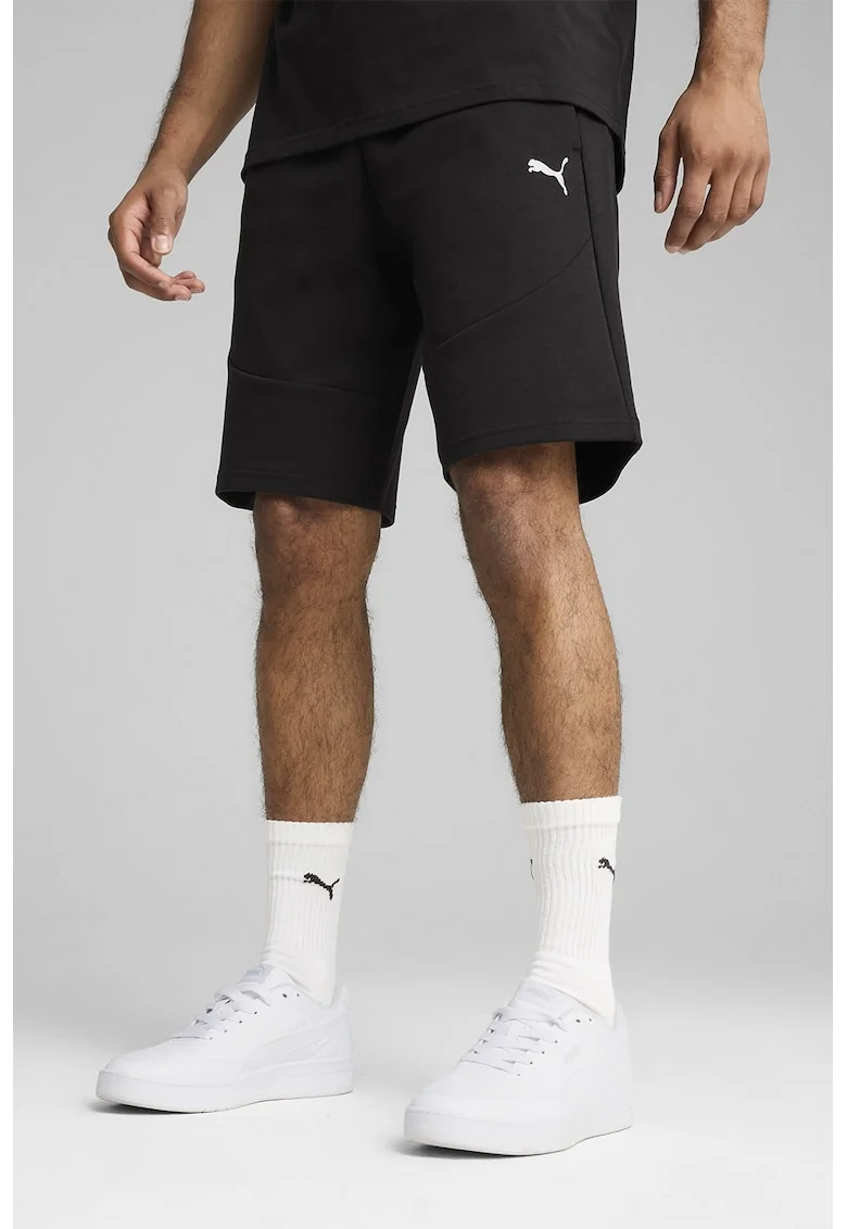 Pantaloni scurti din amestec de bumbac cu buzunare