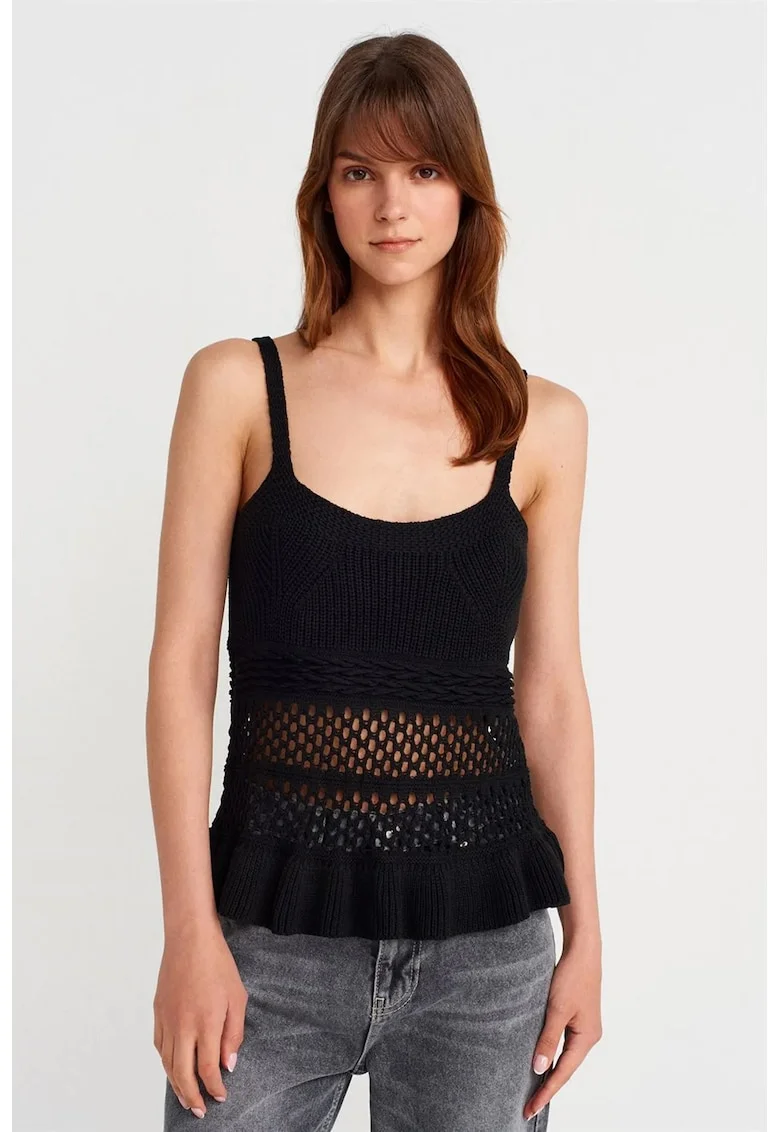Bluza dama,  tricotata, casual, negru, 100% acrilic,