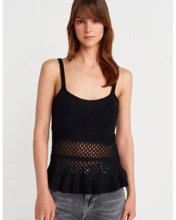 Bluza dama,  tricotata, casual, negru, 100% acrilic,
