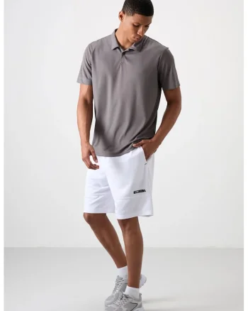 Pantaloni scurti, Barbati, Pantaloni scurti de trening uni TOMMY pentru barbati, Alb,