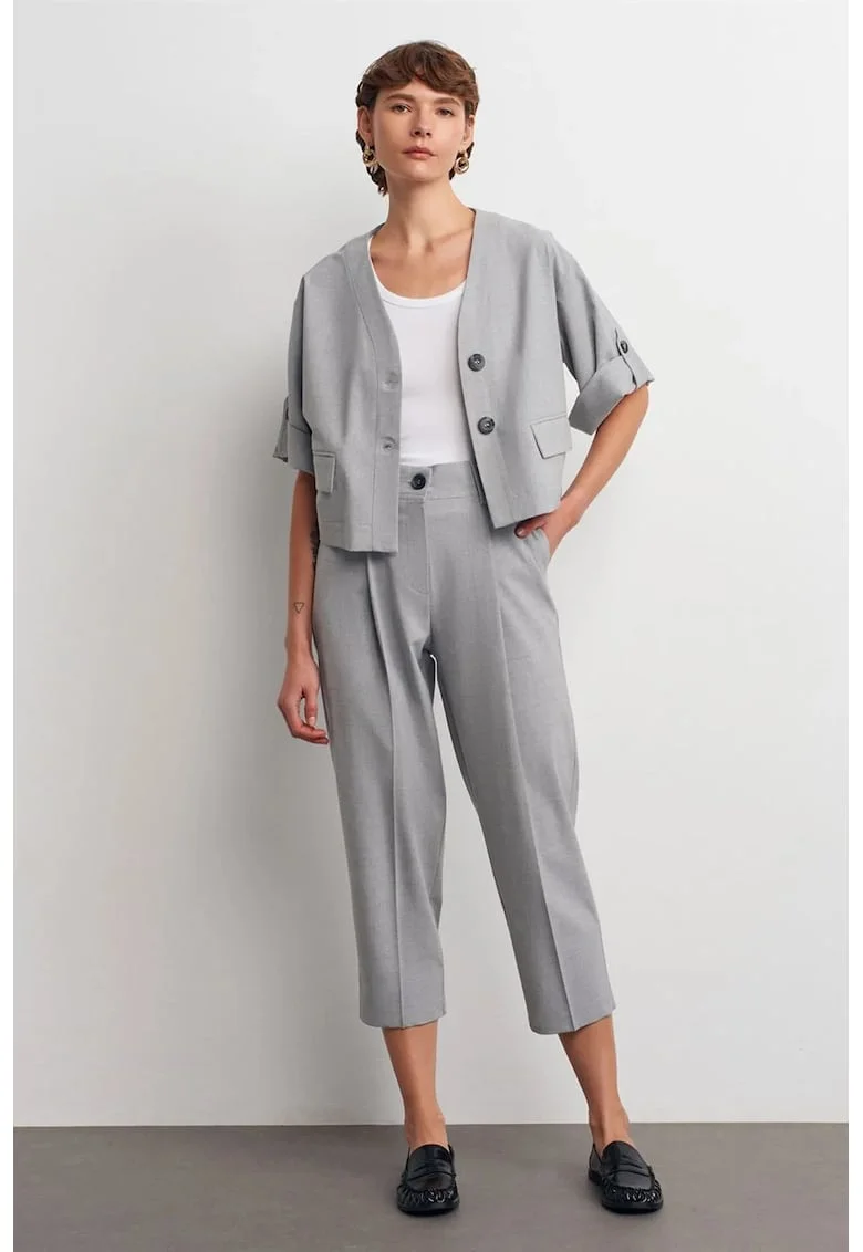 Pantaloni Capri, Gri deschis