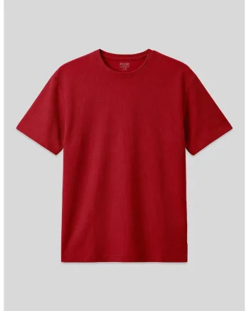 Tricou  supradimensionat, elastic, rosu, poliester-lycra