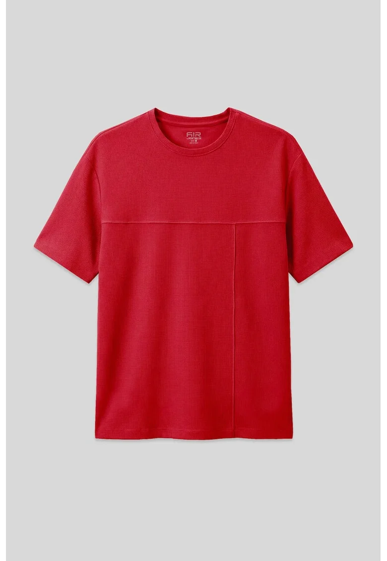 Tricou barbati,  oversized, rosu, jerseu