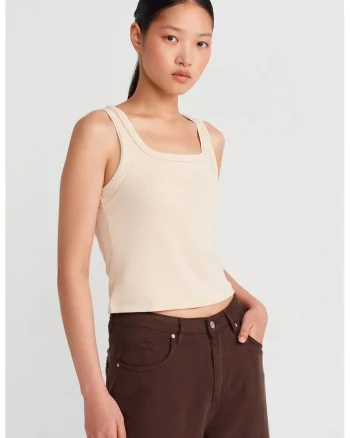 Bluze dama,  casual, bej natural, 100% bumbac