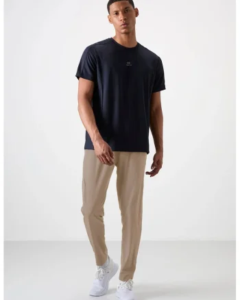 Pantaloni de trening, Barbati, Pantaloni de trening TOMMY pentru barbati, croiala dreapta, fara cusaturi, Kaki