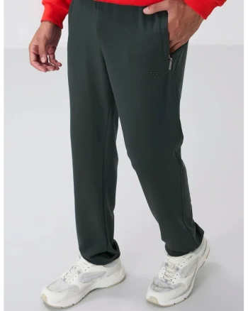 Pantaloni de trening, Barbati, Pantaloni de trening TOMMY pentru barbati, croiala slim, picior drept, Verde padure
