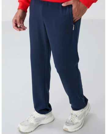 Pantaloni de trening, Barbati, Pantaloni de trening TOMMY pentru barbati, croiala slim, picior drept, Bleumarin