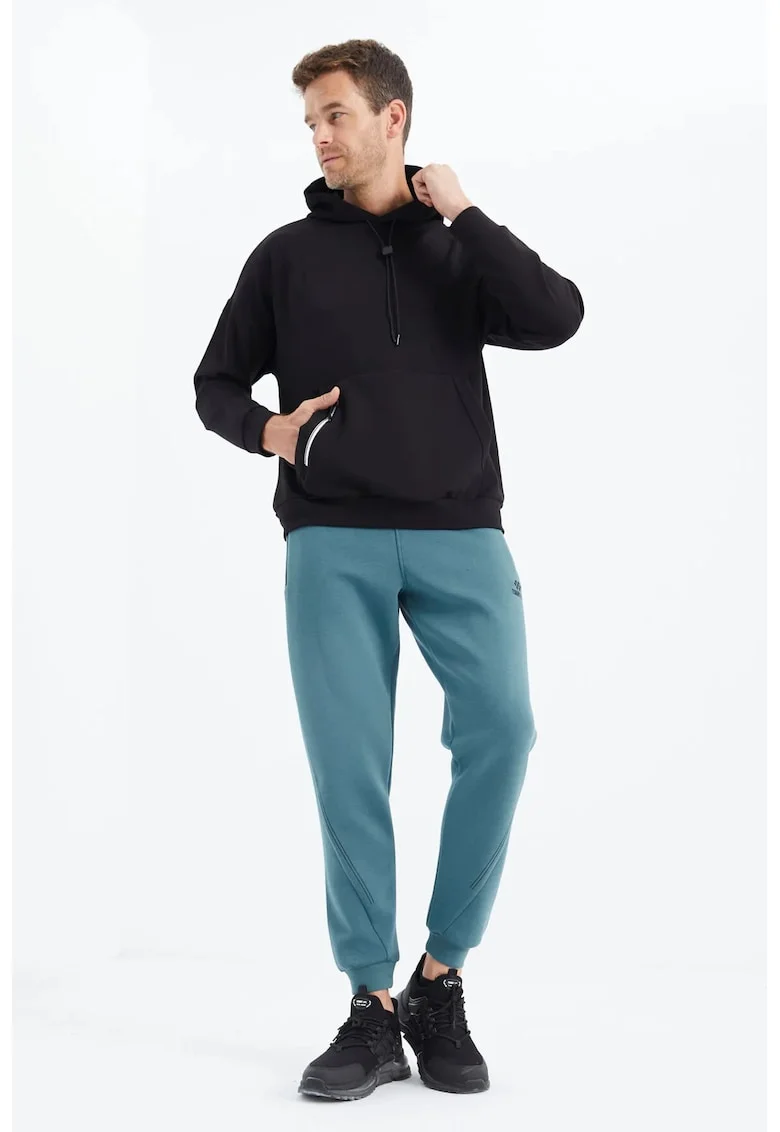 Pantaloni de trening, Barbati, Pantaloni de trening tip jogger TOMMY pentru barbati, Albastru Moroccan,