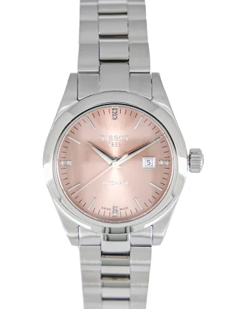 Ceas automatic cu diamante, Argintiu/Gri deschis