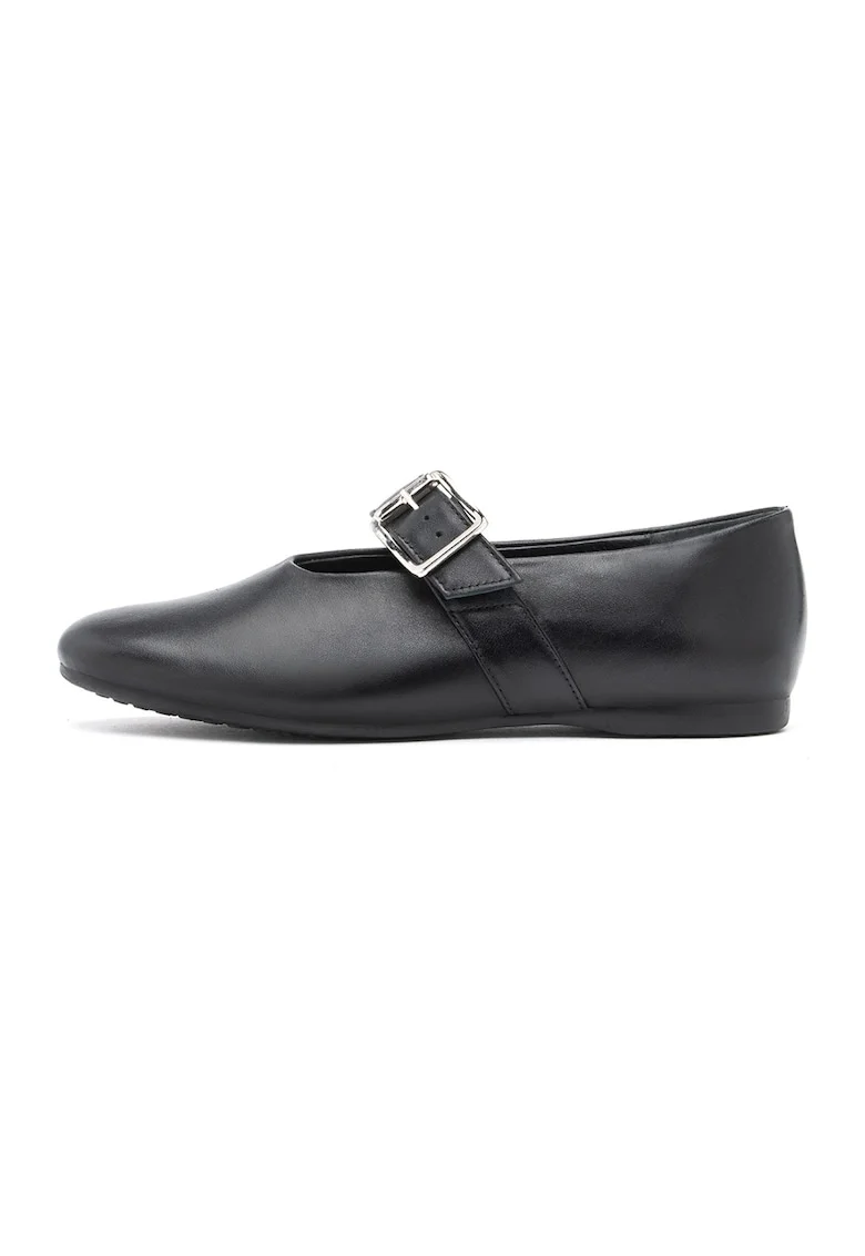 Balerini Mary-Jane din piele Melanie, Negru