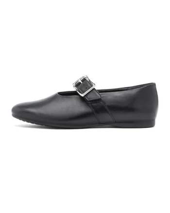 Balerini Mary-Jane din piele Melanie, Negru