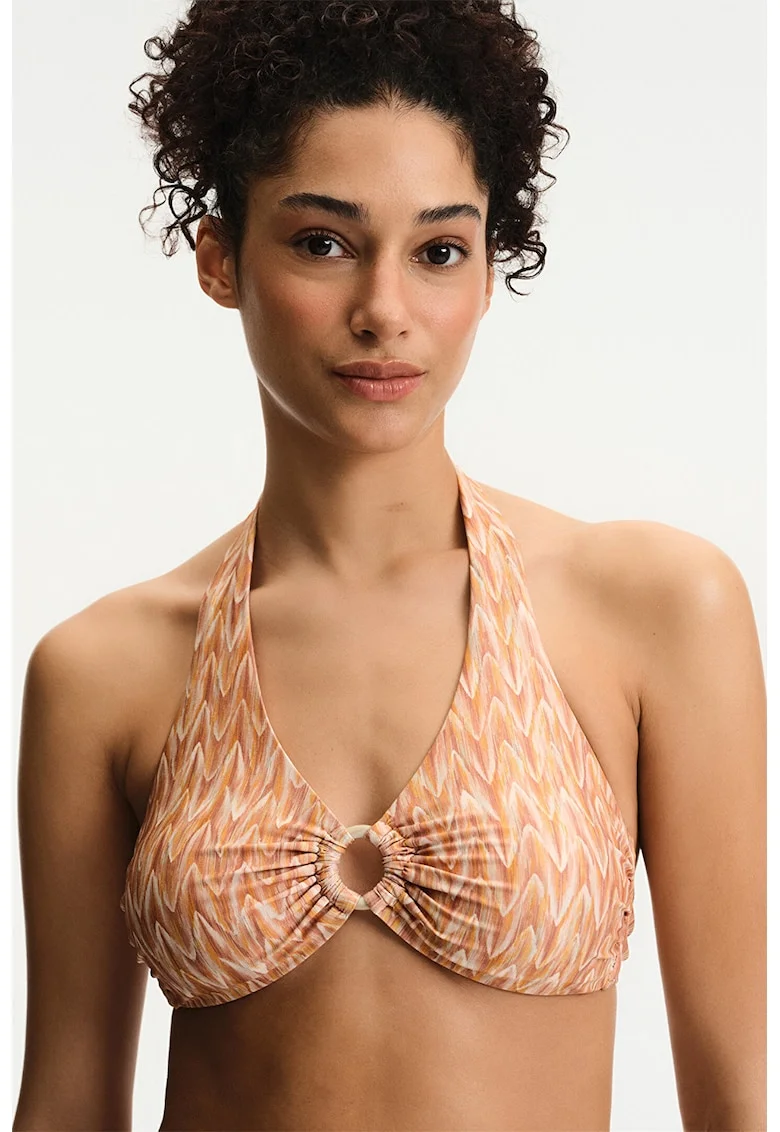 Costum de baie cu decolteu inalt, Multicolor