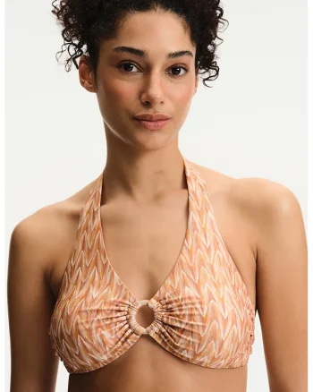 Costum de baie cu decolteu inalt, Multicolor