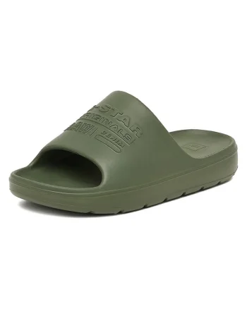Papuci barbati  kaki, material sintetic,
